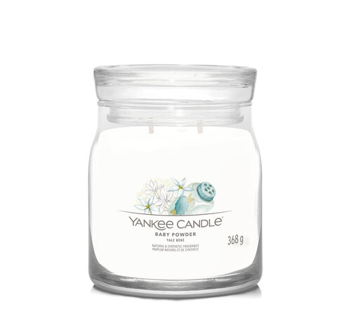 Yankee Candle Baby Powder  - Signature Medium Jar