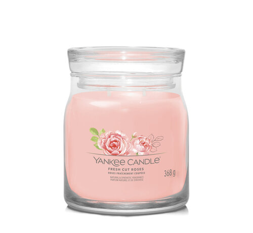 Yankee Candle Fresh Cut Roses - Signature Medium Jar