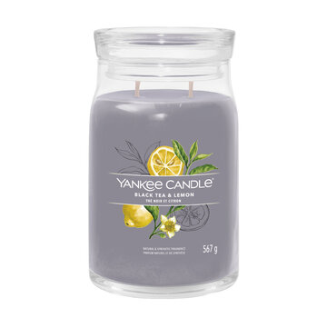 Yankee Candle Black Tea & Lemon - Signature Large Jar