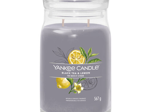 Yankee Candle Black Tea & Lemon - Signature Large Jar