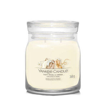 Yankee Candle Soft Wool & Amber - Signature Medium Jar