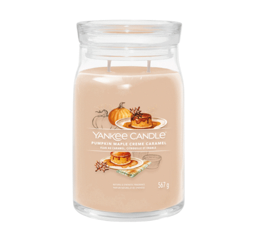 Yankee Candle Pumpkin Maple Crème Caramel - Signature Large Jar