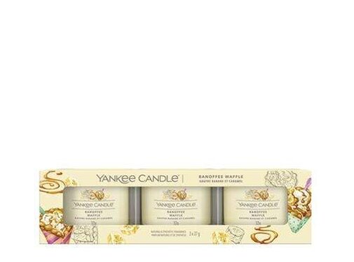Yankee Candle Banoffee Waffle - Filled Votive 3-Pack