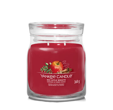 Yankee Candle Red Apple Wreath - Signature Medium Jar