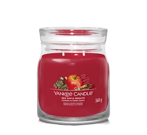 Yankee Candle Red Apple Wreath - Signature Medium Jar