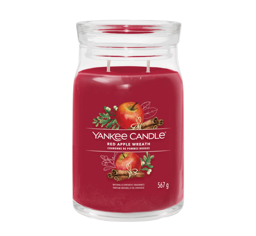 Red Apple Wreath - Signature Large Jar