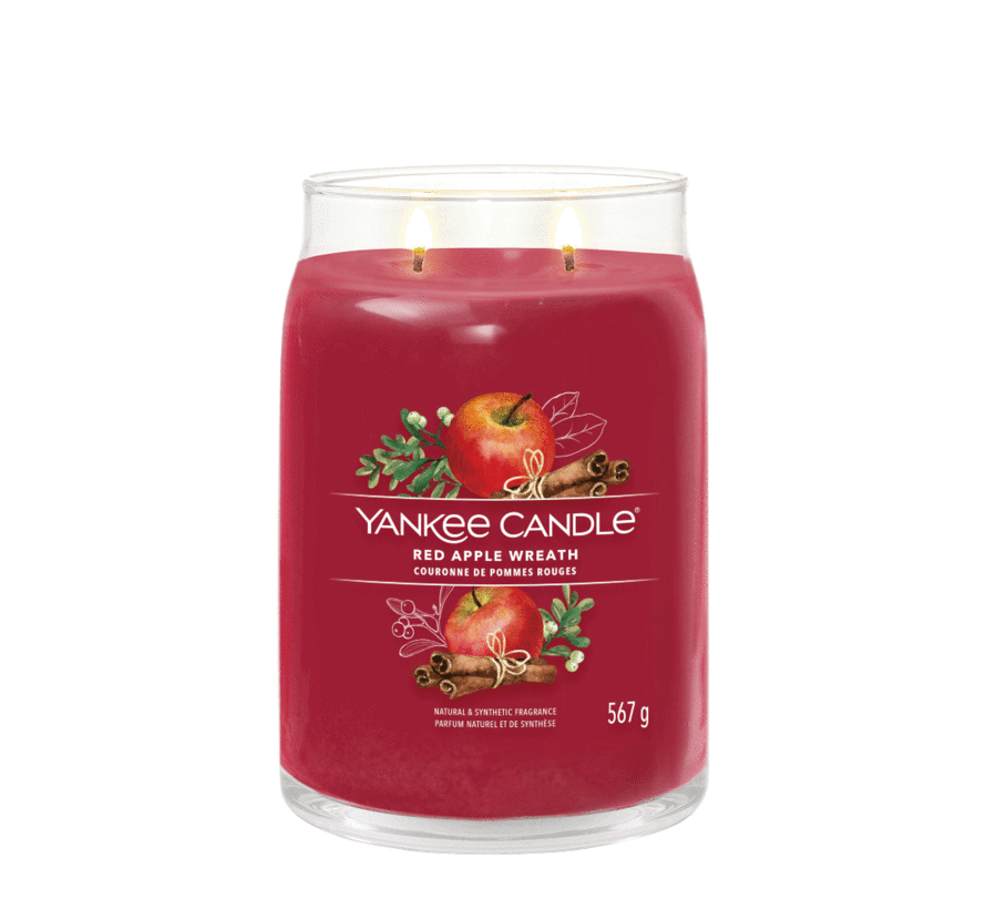 Red Apple Wreath - Signature Large Jar