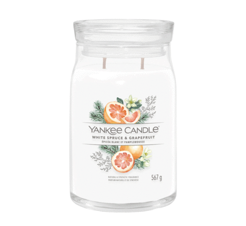 Yankee Candle White Spruce & Grapefruit - Signature Large Jar