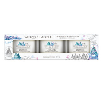 Yankee Candle Snow Globe Wonderland - Filled Votive 3-Pack