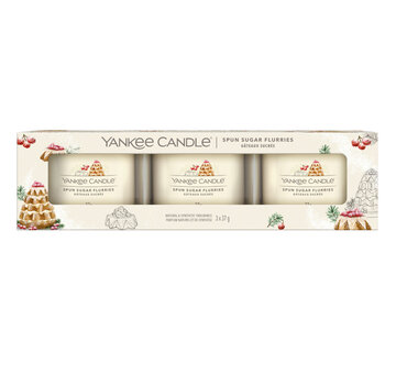 Yankee Candle Spun Sugar Flurries - Filled Votive 3-Pack