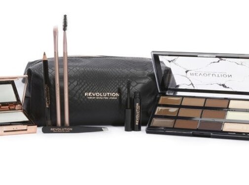 Makeup Revolution Brow Shaping Kit With Bag Gift Set