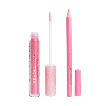 Makeup Revolution Ultimate Lights Shimmer Lip Kit - Pink Lights