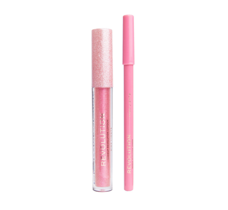 Ultimate Lights Shimmer Lip Kit - Pink Lights