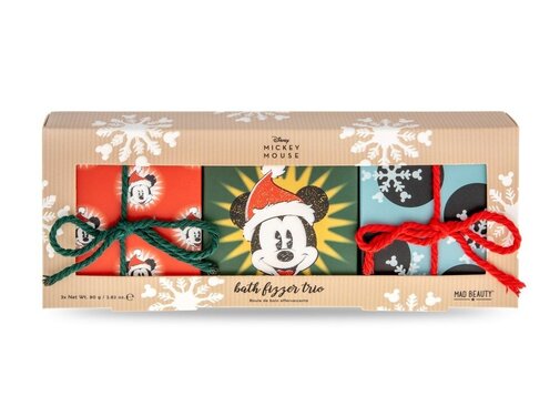 Mad Beauty x Disney Mickey Jingle All The Way Bath Fizzer Trio Square