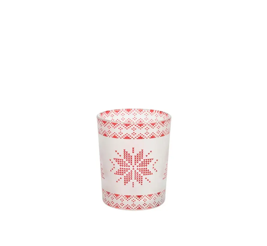 Red Nordic Votive/Tea Light Holder