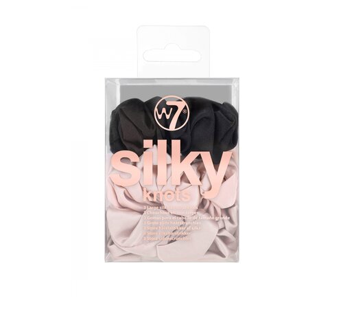 W7 Make-Up Silky Knots Hair Scrunchies 3 Pack