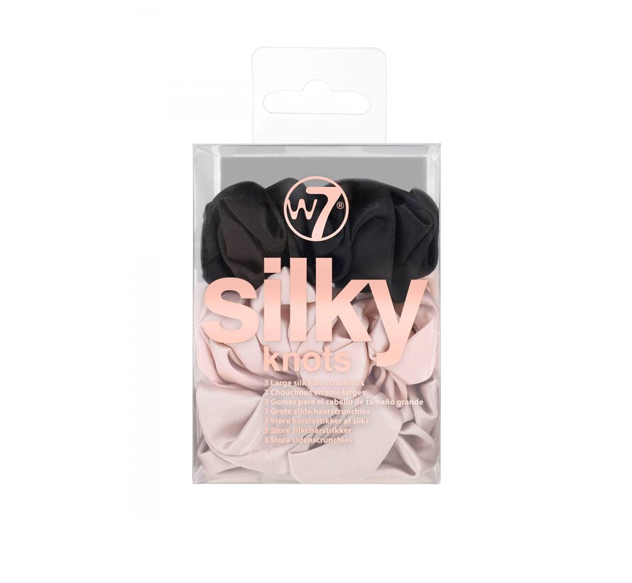 Silky Knots Hair Scrunchies 3 Pack