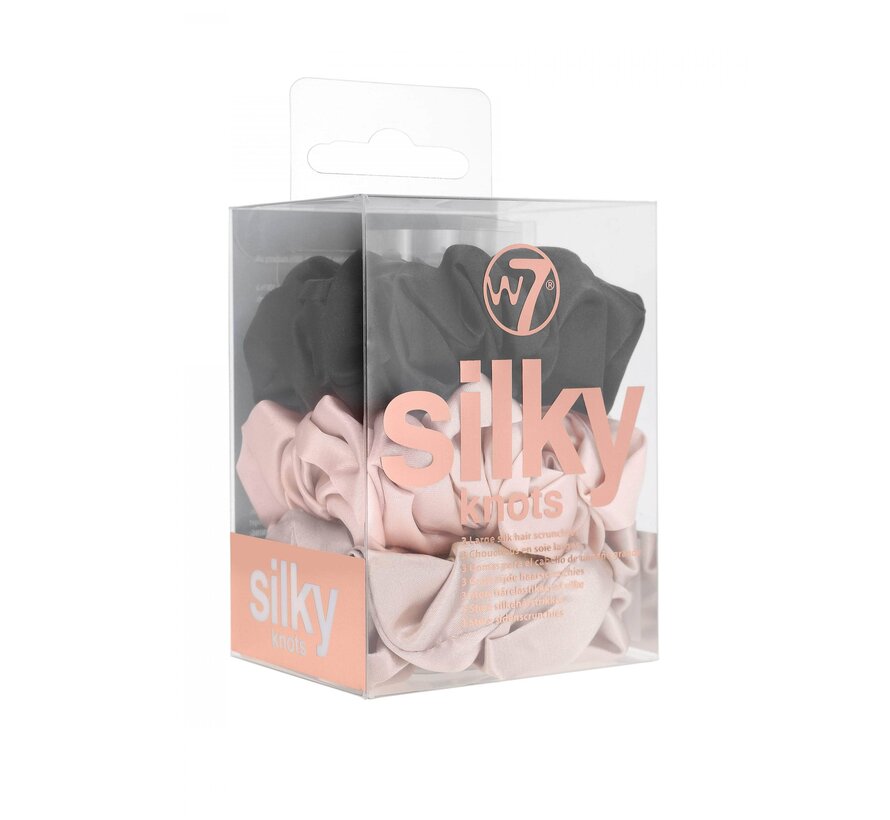 Silky Knots Hair Scrunchies 3 Pack