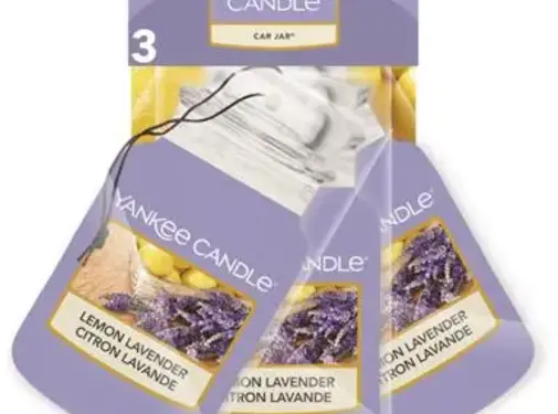 Yankee Candle Lemon Lavender - Car Jar 3-Pack