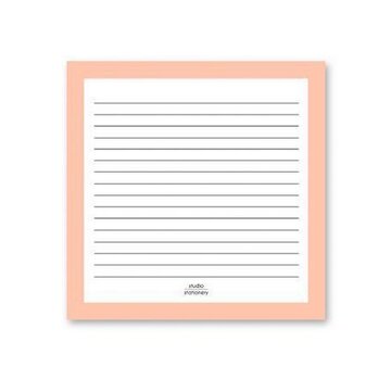Studio Stationery Square Notes Pink