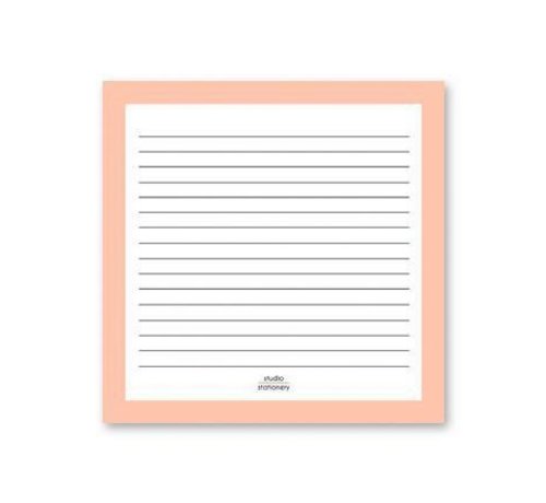 Studio Stationery Square Notes Pink