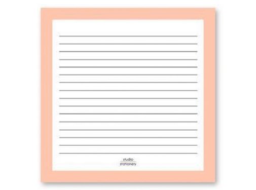 Studio Stationery Square Notes Pink
