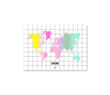 Studio Stationery Taste The Rainbow World Map