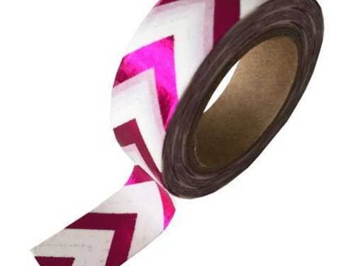 Studio Stationery Masking Tape - Pink ZigZag