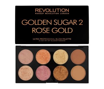 Makeup Revolution Ultra Blush & Contour Palette - Golden Sugar 2 Rose Gold