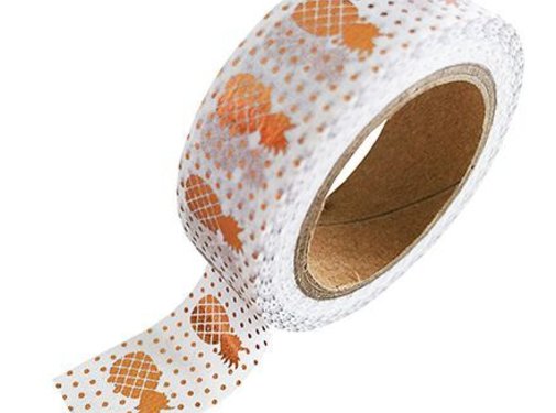 Studio Stationery Masking Tape - Copper Pineapples
