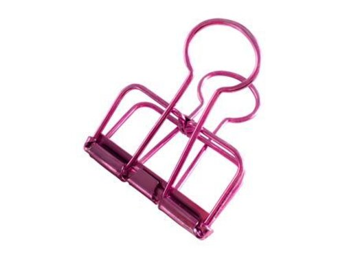 Studio Stationery Binder Clips - Pink