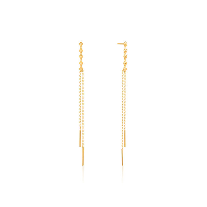 spike double drop earrings e025-01