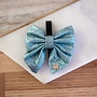 glitter bow tie ice blue  9,5cm8,5cm