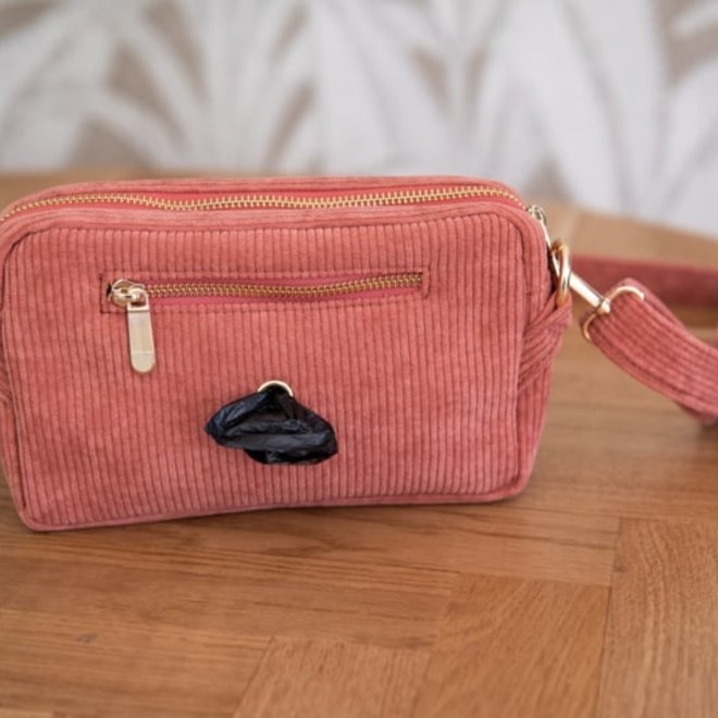 fancy dog mom bag coral