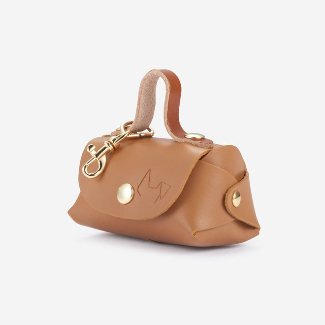 mini purse waste bag holder camel