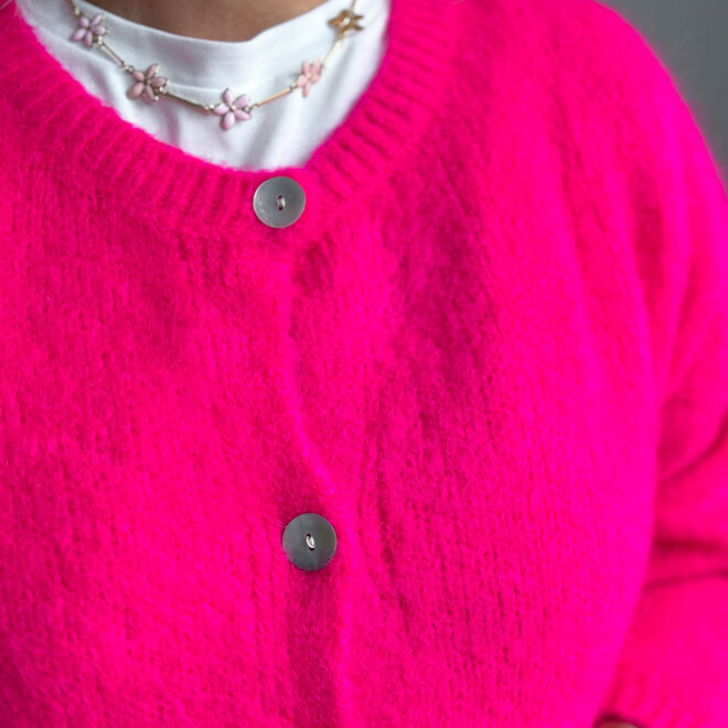 pink flower necklace