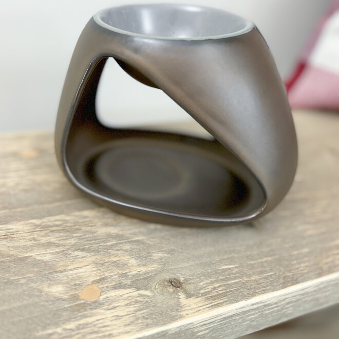 Oliebrander kaars triangle bronze