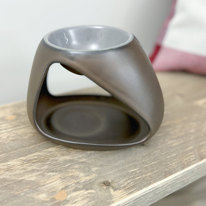 Oliebrander kaars triangle bronze