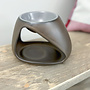 Oil burner candle triangle bronze
