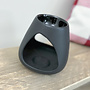 Oil burner candle triangle high black