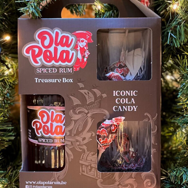 Ola Pola Rum Set with 2 Glasses