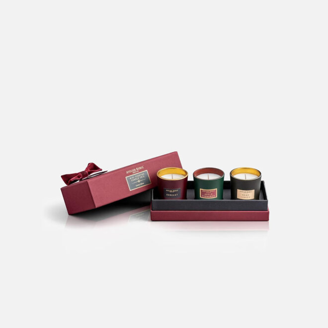 Atelier rebul mini scented candle trio set