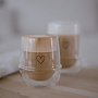 Dubbelwandig love glas 220ml