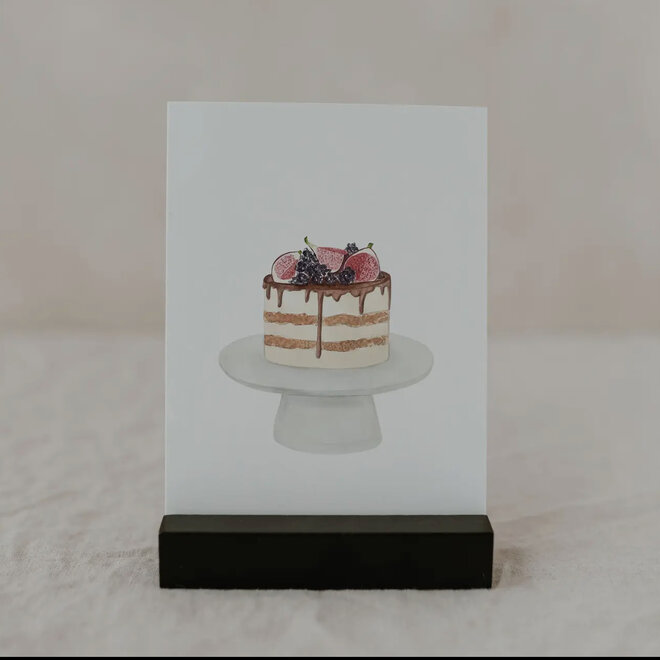 Cake watercolor card