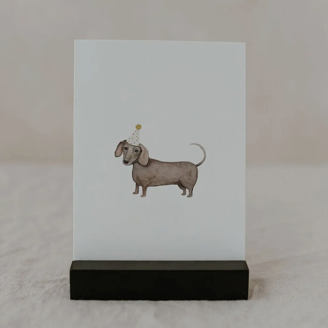 B day watercolor card