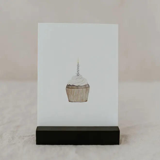 Cupcake watercolor card