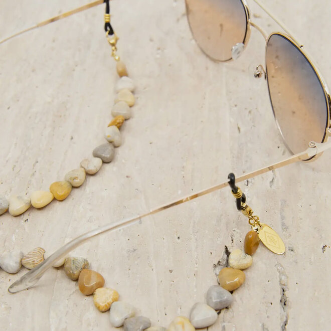 Valentina brillenketting sand