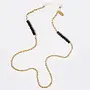 Ariana brillenketting black/gold