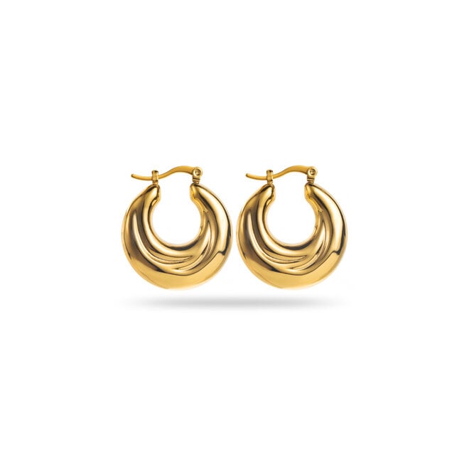 Golden aura earrings