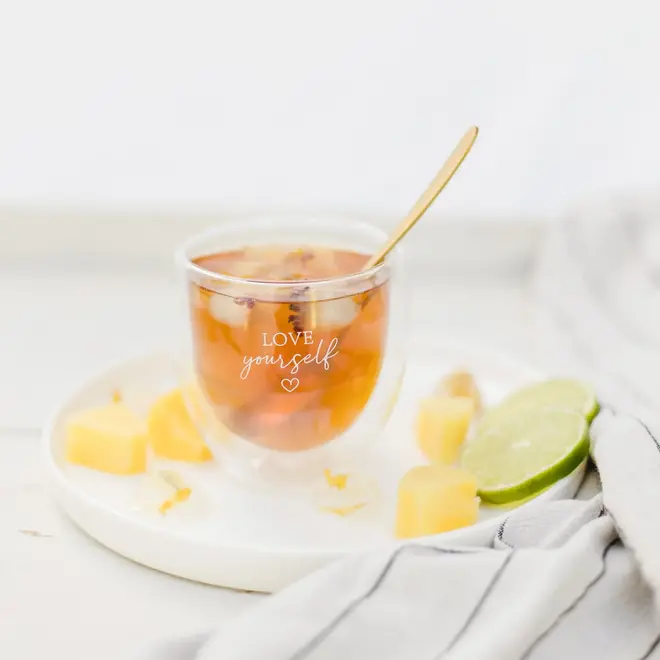 Love yourself thermoglass set of 2 - 250ml